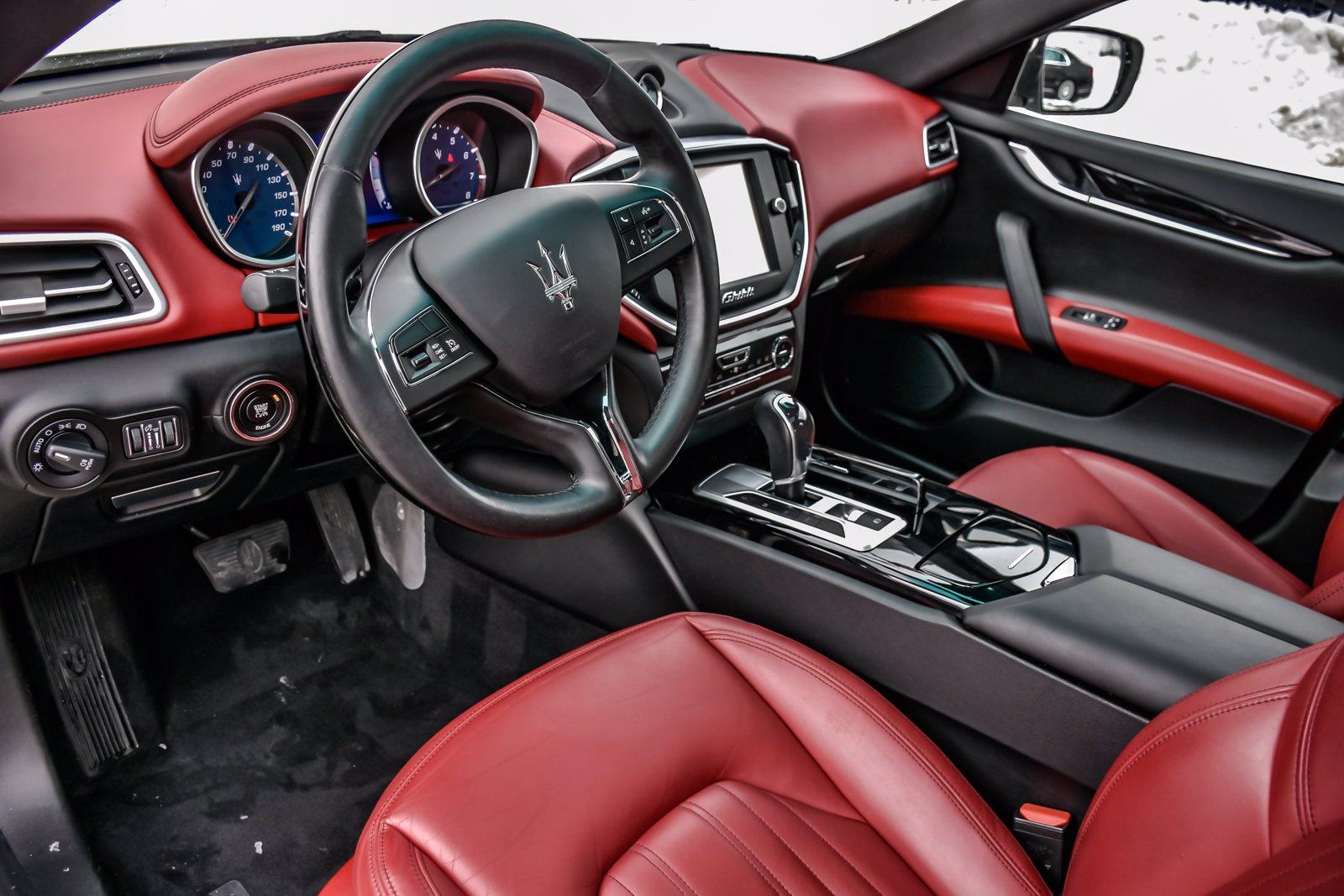 maserati ghibli red interior